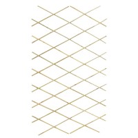 Expandable natural bamboo wall support for climbing plants