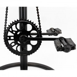 Fahrradfahrradstockhocker in Leder und Metall