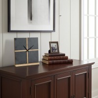 Slate and Bamboo Poster Clock