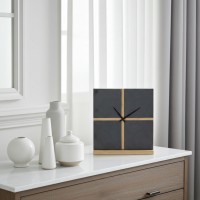 Slate and Bamboo Poster Clock