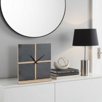 Slate and Bamboo Poster Clock