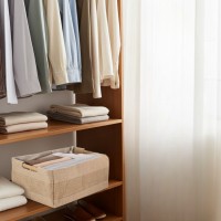 Foldable jute storage bin