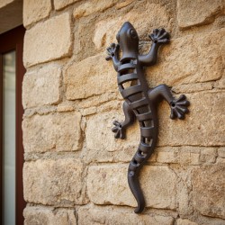 Escultura de parede de lagarto derretido decoração interior interior