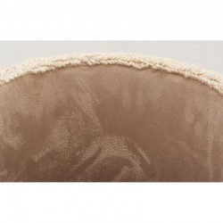 Pouf rund kiste i knute av ull ø 40 h 45 cm