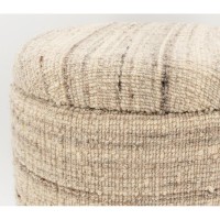 Lana de hebilla blanca y gris con tapa ø 40 h 45 cm