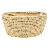 Cesta de linho oval de palma