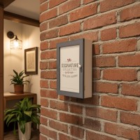 Houten sleutelkastje voor aan de muur (6 sleutels)