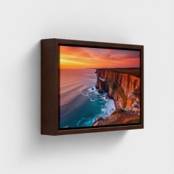 Malerei drucken auf Leinwand Sonnenunterganglandschaft auf dem Meer Ozean-Klippen