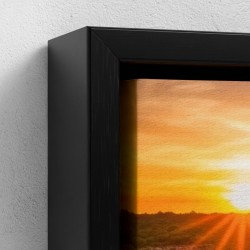 Pintura de impresión sobre lienzo Nature Sunset en un río Canyon