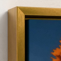 TABEL PRINTET Kunst på lærred indrammet, silhuet silhuet illustration gåtur til et hus på bakken