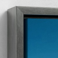 Bordutskrevet kunst på lerretrammet Illustrasjons landlig landskap Fredelige rizieres under en blå himmel ensom person