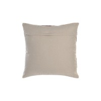 Satz von 2 bestickten dekorativen Kissen weiße Blume und Rosa 45 x 45 cm