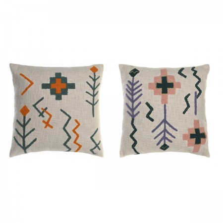 Set di 2 cuscini decorativi scandinavi 45x45 cm cotone