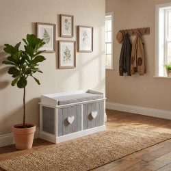 Träbänk med lådor, möbelbänk Sko Entré Rummet Dressing Dressing Deco Chic