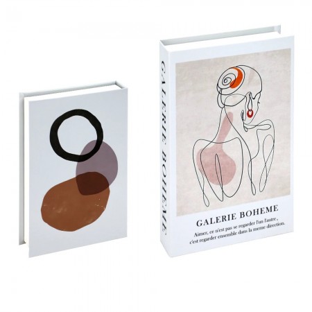 Forma del libro della decorazione della scatola, stoccaggio elegante e deco vestito chic