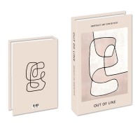 Box Dekoration Buchform, stilvolle Lagerung und gekleidetes Deko Chic