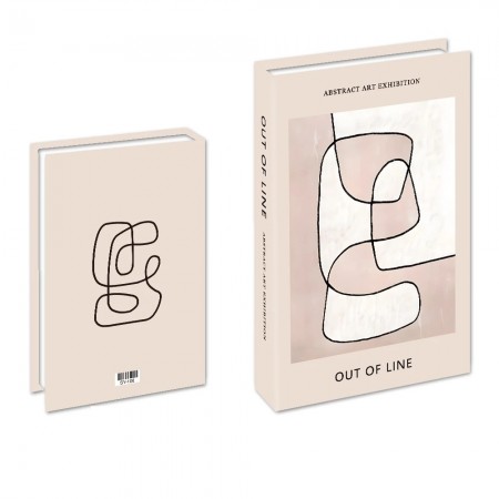 Box Dekoration Buchform, stilvolle Lagerung und gekleidetes Deko Chic