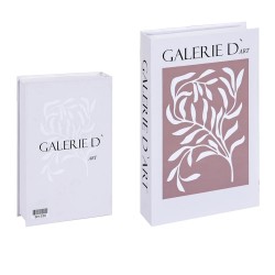 Formulário de livro de decoração de caixa, armazenamento elegante e deco chique deco