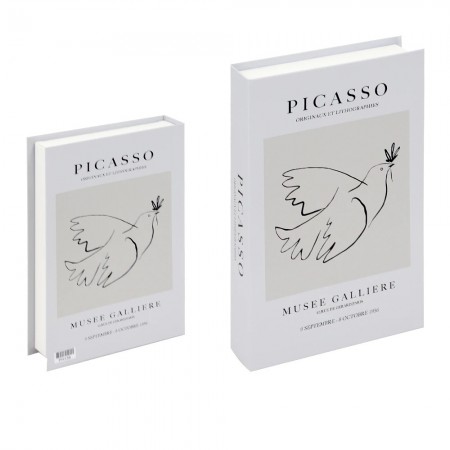 Formulário de livro de decoração de caixa, armazenamento elegante e deco chique deco