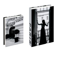 Box Dekoration Buchform, stilvolle Lagerung und gekleidetes Deko Chic