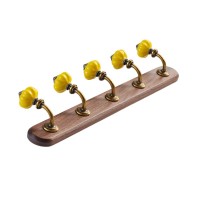 Wall Holder Wall Holder med 5 røde, grønne og gule keramiske kroge