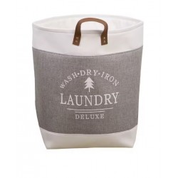 Sammenleggbar klut Linen Basket med håndtak 33 x 33 x 48 cm