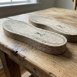 Semelles de chaussure intérieures isolantes en feutrine, Chaleur naturelle en laine de mouton écologique
