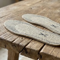 Isolering indendørs står over for indendørs sko sootpads, naturlig økologisk får uld varme