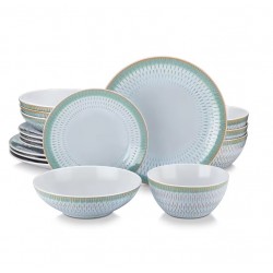 Zielony ceramiczny ceramiczny Crocker Set, 16-pokojowa obsługa dla 4 osób