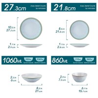 Zielony ceramiczny ceramiczny Crocker Set, 16-pokojowa obsługa dla 4 osób