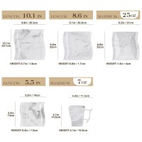 Tabela Set 30 peças Efeito de porcelana Mármore cinza, serviço completo 6 pessoas pratos, copos e pires