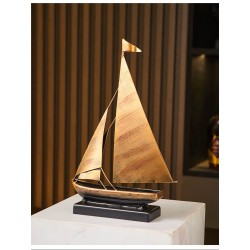Decoración Bote Sailboat Metal Envejecido, Vela Estilo Retro, Casa, Sala De Viño, Hotel y Oficina