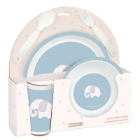 Elefante Kinder Geschirr Set 5 Stück PVC Set Schulmahlzeiten
