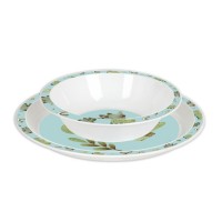 Children's Dinos PVC 5-room Dino Set (Plate, Glass, Spoon, Fork)