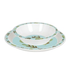 Barnas Dinos PVC 5-roms Dino Set (plate, glass, skje, gaffel)