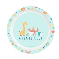 Ensemble Vaisselle pour Enfants Pandi en PVC 5 Pièces, Bleu, Assiette, Verre, Cuillère et Fourchette