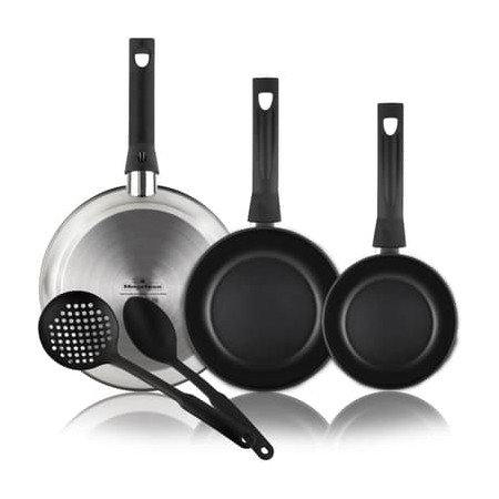 Set 3 Stainless Steel Silver Stoves Ø 20/24/28 cm Compatible all lights with induction