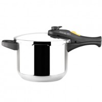 Express 6L Marmite in acciaio inox e plastica argento 2 maniglie resistenti