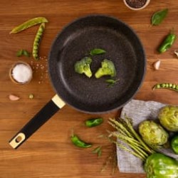 Conjunto de estufas 20,24,28 Set Vulcano Aluminio de fundición amarillo, inducción, 3 piezas