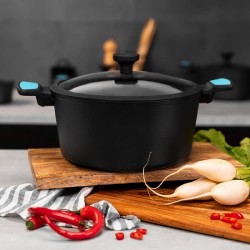 Pan with Cecotec Polka Cover Platinum 28 Pot Thunder 4.5 l Anti-Advertise Aluminum Ø 28 cm