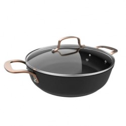 Casserole avec couvercle Cecotec Ø28 cm 4,1 L Induction Revêtement Platinum