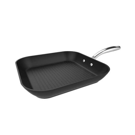 Estufa de la parrilla cuadrada Cecotec 28 cm Black Anti-Adhesive Aluminio Aluminio Lavavajillas compatible