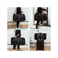 Sac de Voyage Étanche Grande Capacité 65L Sac Week End Bagage Cabine Fourre Tout Épaule Homme et Femme