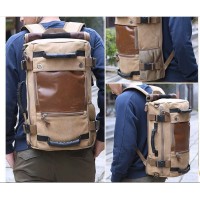 Vintage Męska Backpack Plecak Torba Podróżna Duża Pojemność, Retro Odporna bagażowa Torba