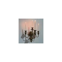 Vintage wall mounted candle holder 4 wrought iron arms door candle candlestick retro wall decoration