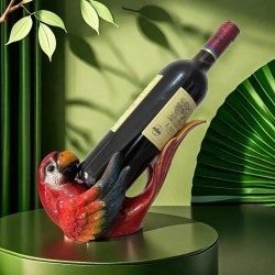 Creatieve hars Parrot fleshouder - elegante decoratieve beeldhouwkunst voor ontwerp woonkamer