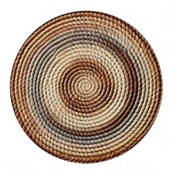 Set di 6 set da tavolo rotondi Design a Bohemien, isolamento termico e cucitura rinforzata, diametro 38 cm