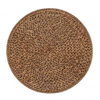 Conjunto de 6 juegos redondos de mesa de diseño bohemio grueso, aislamiento térmico y costura reforzada, diámetro 38 cm