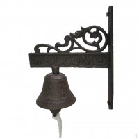 Hanging Wall Bell 15x18 cm Vintage Rustikk Dekorasjon for dør, inngang og hage
