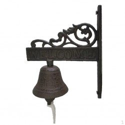 Wall hanger in cast iron 15x18 cm Vintage rustic decoration for door, entrance and garden